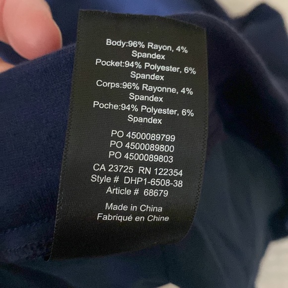 Navy Babaton pull on pants - Picture 8 of 8